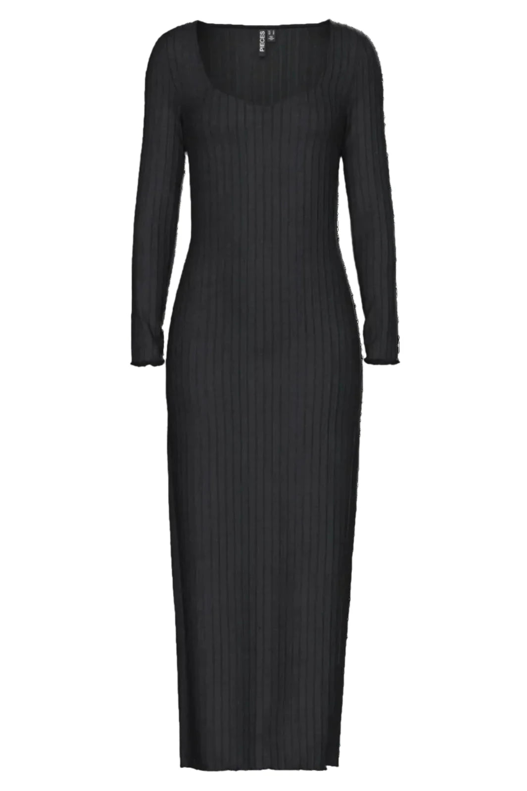 Pieces - Pciris Ls Ankle Dress - 4655874 Black Kjoler 
