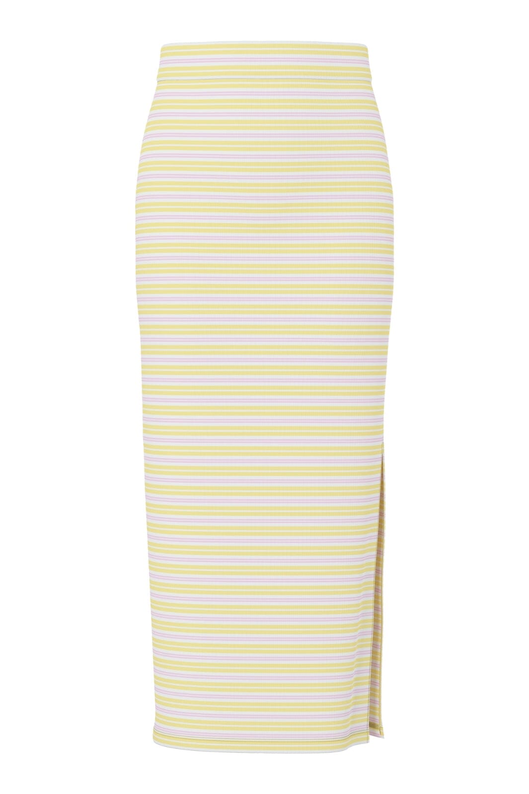 Pieces - Pcjayjay Slit Skirt - 4961824 Pale Banana Pink Tulle/White