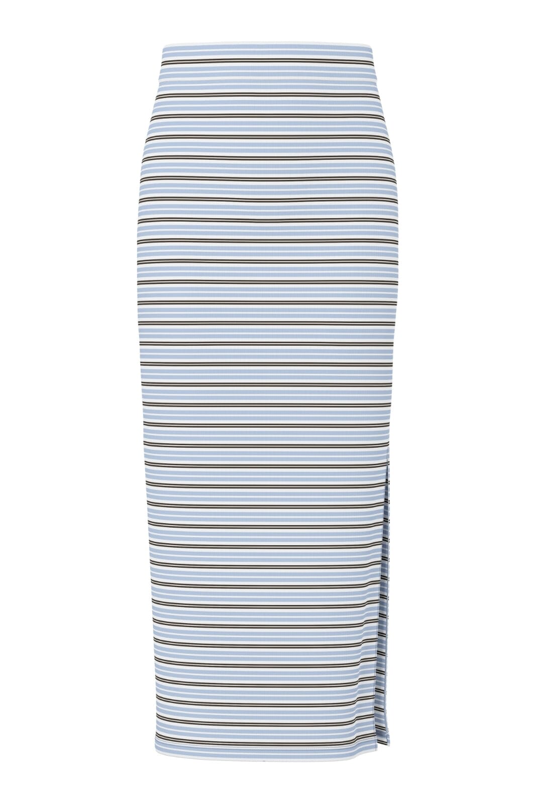 Pieces - Pcjayjay Slit Skirt - 4979597 Cashmere Blue Delicioso/White Nederdele 