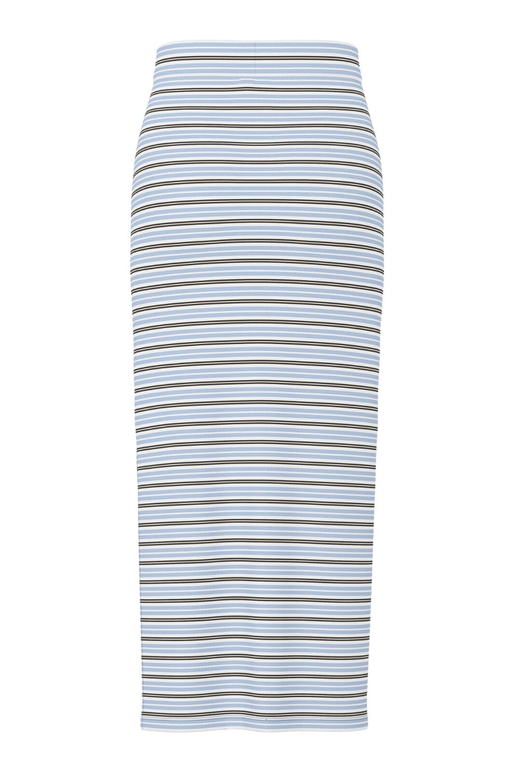 Pieces - Pcjayjay Slit Skirt - 4979597 Cashmere Blue Delicioso/White Nederdele 