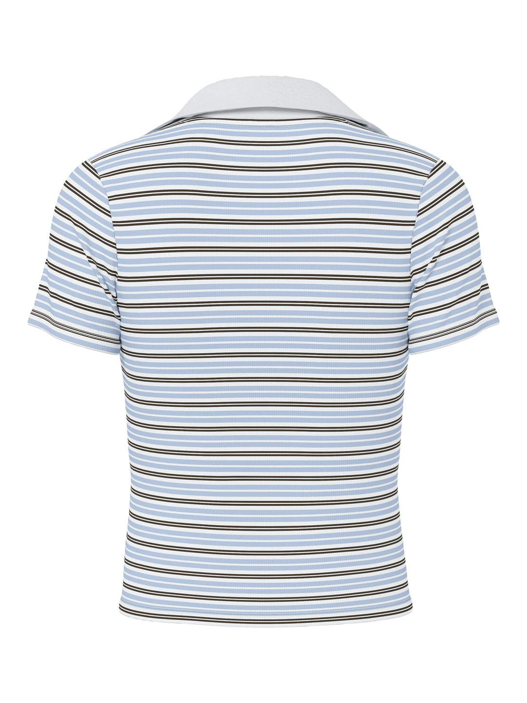 Pieces - Pcjayjay Ss V-Neck Polo Top Fsy - 4961817 Cashmere Blue Delicioso/White Skjorter 