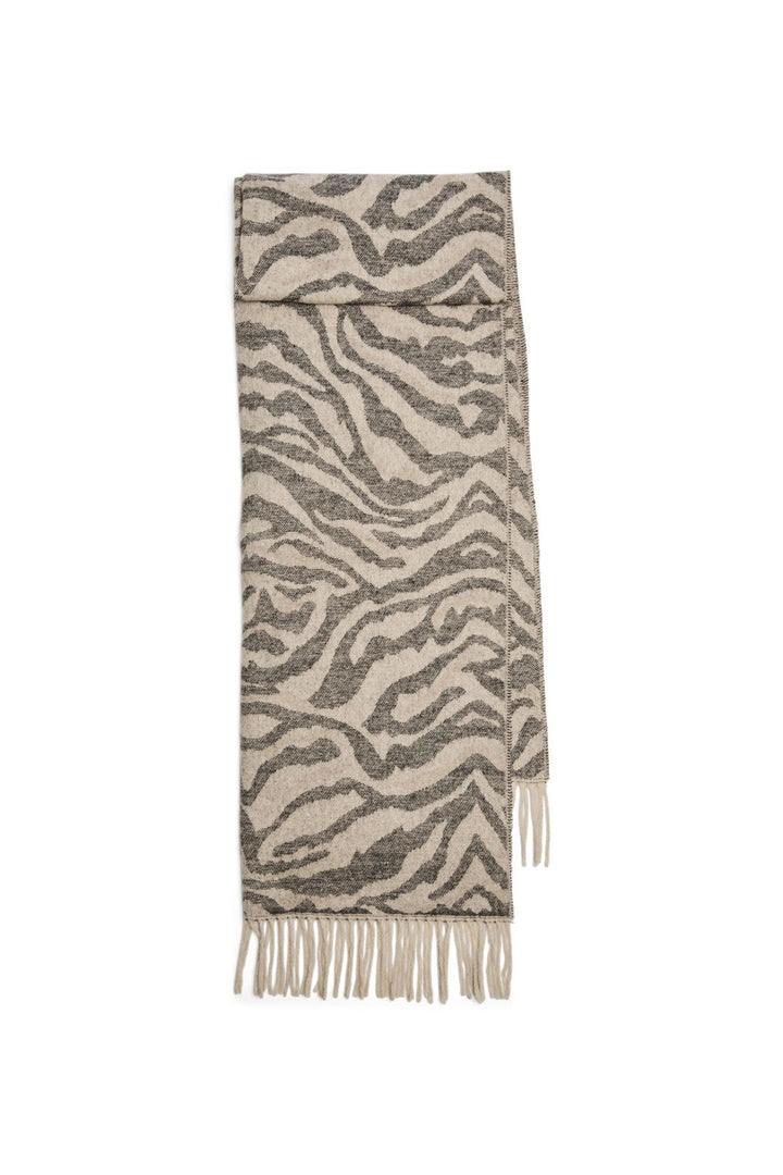 Pieces - Pcjira Wool Scarf - White Pepper - Tiger