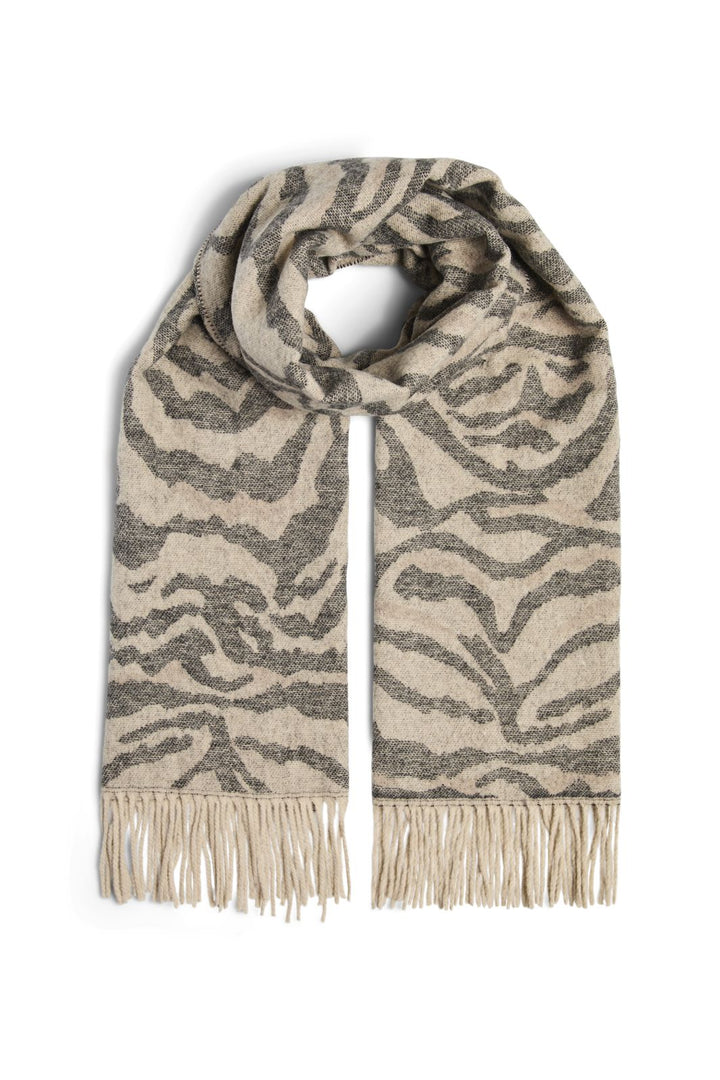 Pieces - Pcjira Wool Scarf - White Pepper - Tiger