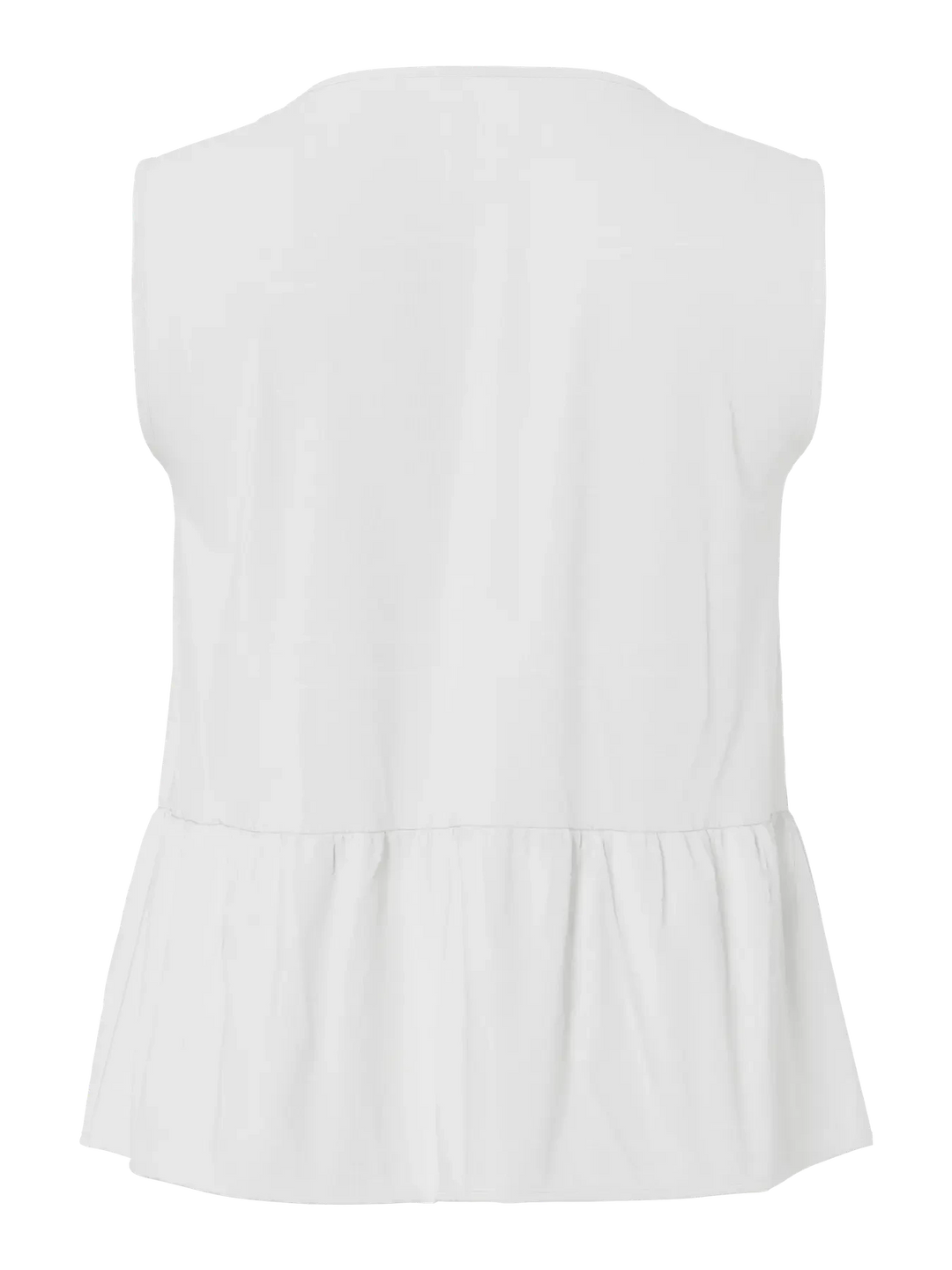 Pieces - Pcjolly Sl Tie Top - 4904304 Bright White Toppe 
