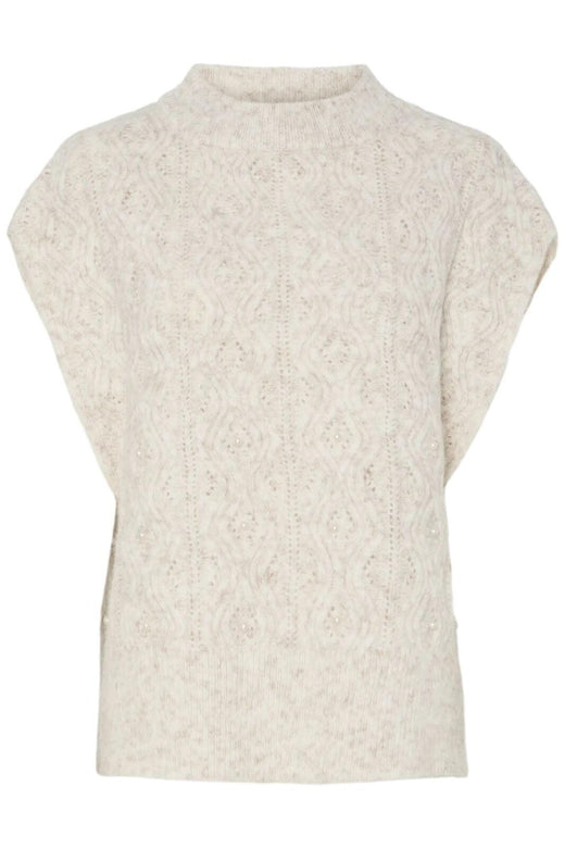 Pieces - Pcjovie Poncho - 4835360 Birch Tørklæder 