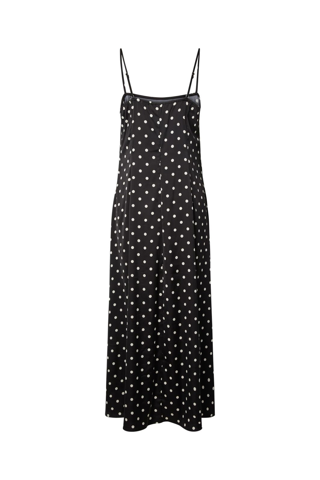 Pieces - Pcjytta Strap Ankle Satin Dress - 5052182 Black White Dots