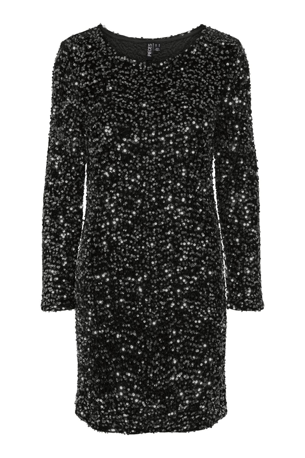 Pieces - Pckam Ls New Dress - 4410137 Black Kjoler 