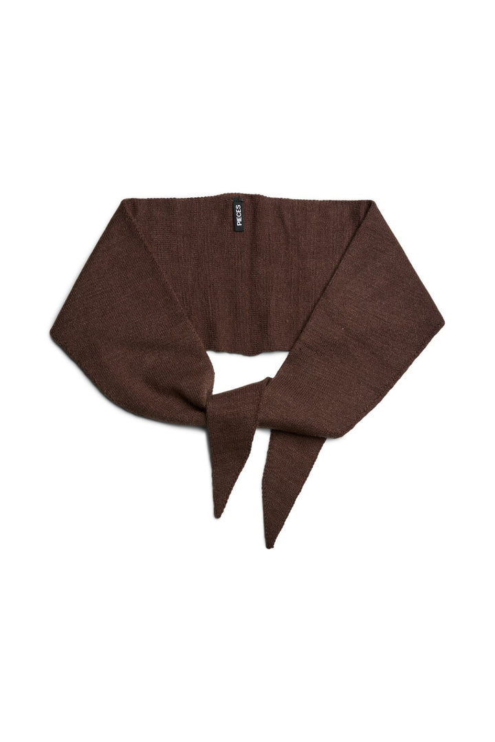 Pieces - Pckomma Triangle Scarf - 4824171 Hot Fudge
