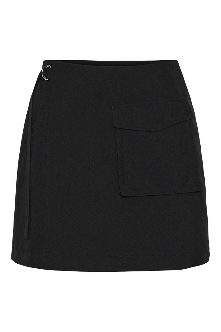 Pieces - Pckylie Short Wrap Skirt Kac - 4545598 Black