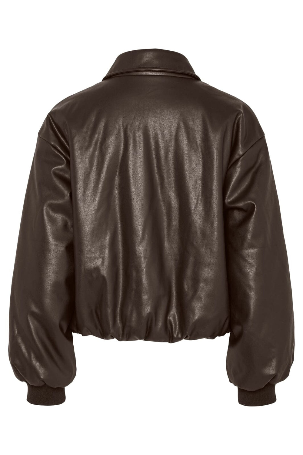 Pieces - Pclara Padded Coated Bomber Jacket - 4949319 Hot Fudge Jakker 