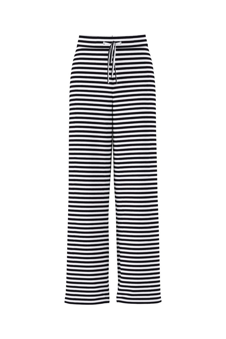 Pieces - Pclaya Wide Pants - 5066506 Black Bright White