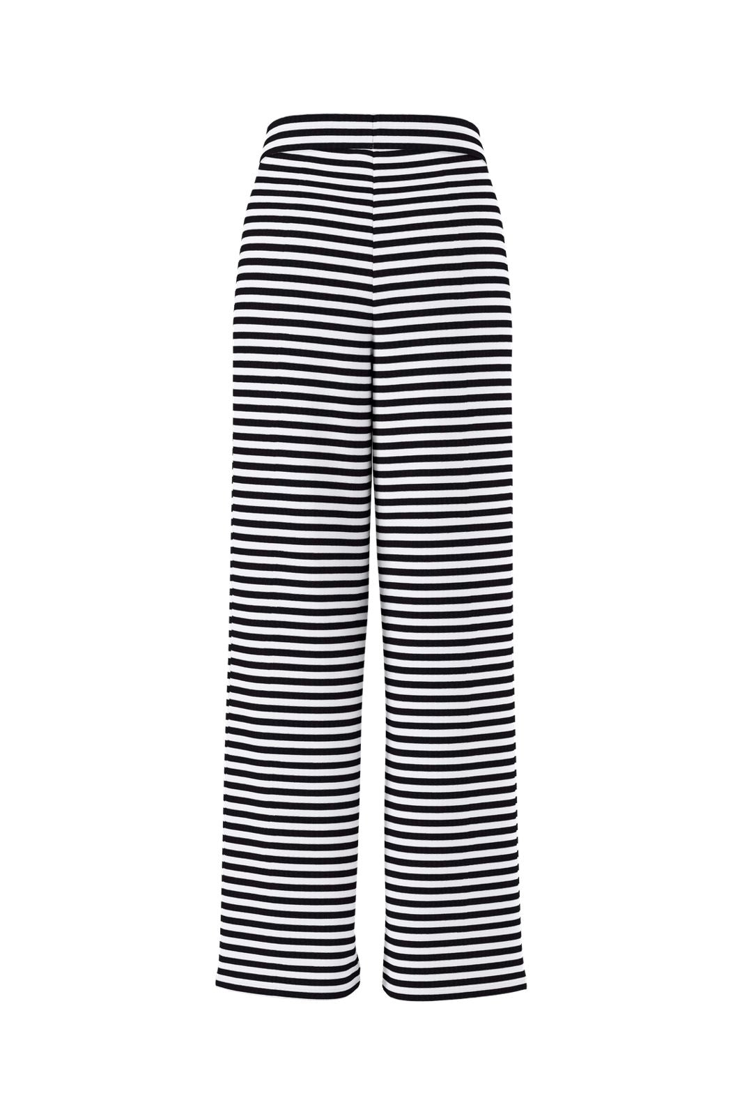 Pieces - Pclaya Wide Pants - 5066506 Black Bright White