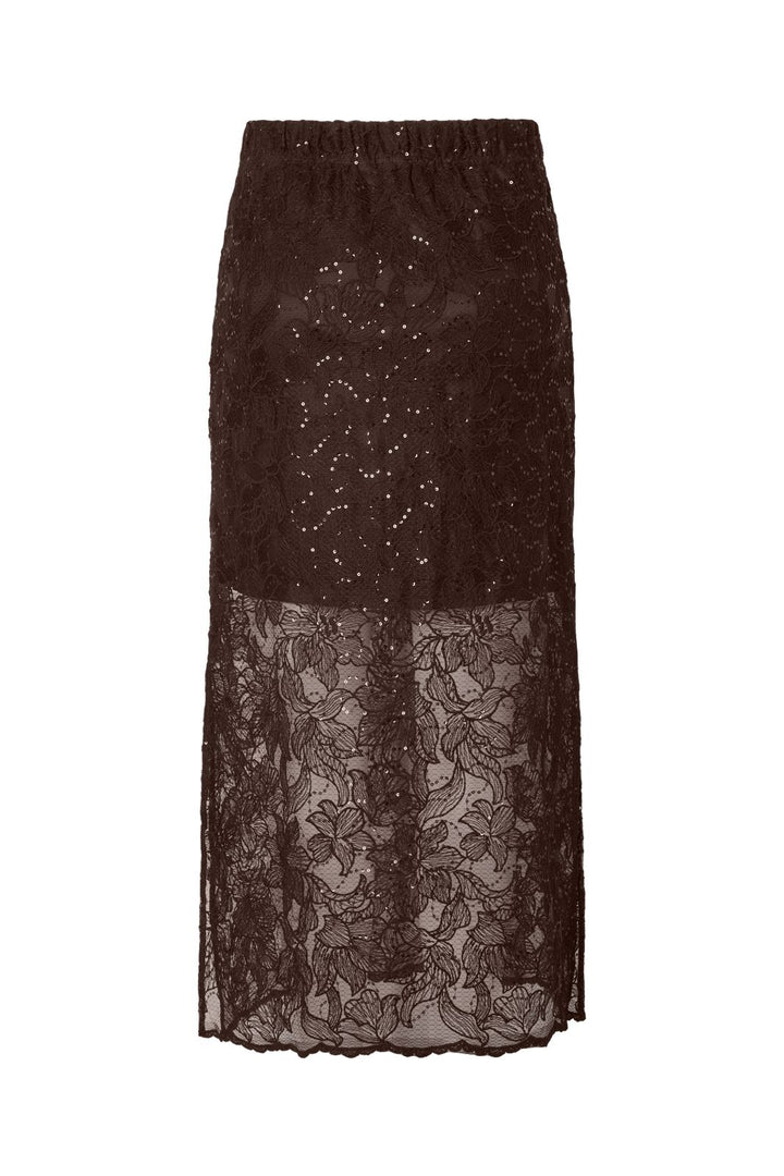 Pieces - Pclouise Midi Skirt - 5067495 Delicioso Tone In Tone Sequens