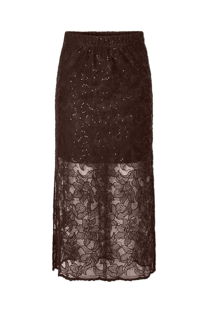 Pieces - Pclouise Midi Skirt - 5067495 Delicioso Tone In Tone Sequens