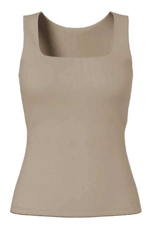 Pieces - Pclula Sl Reversible Tanktop - 4897665 Greige Tank Top 