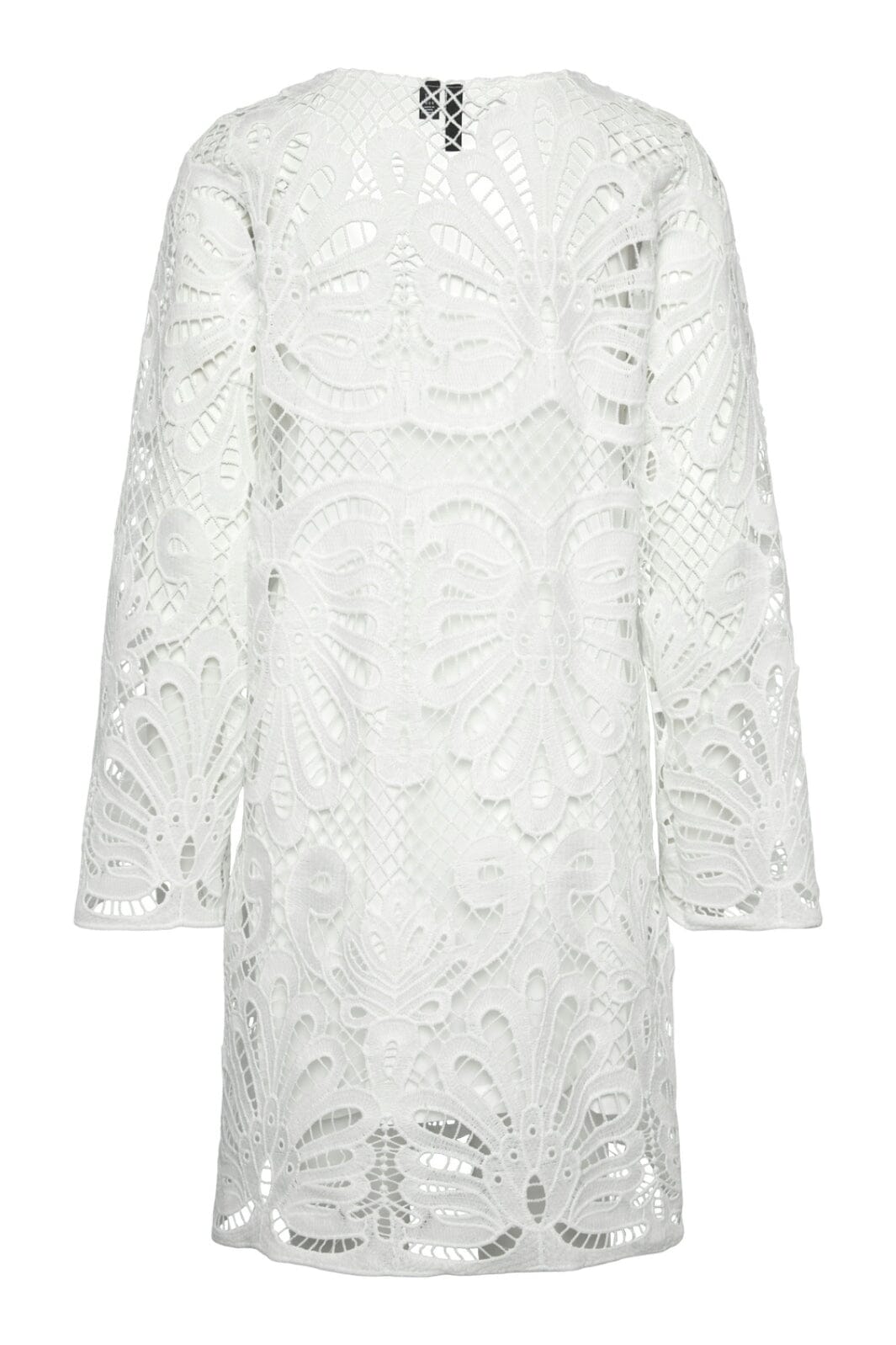Pieces - Pclykke Ls Lace Dress - 4584681 Bright White Kjoler 