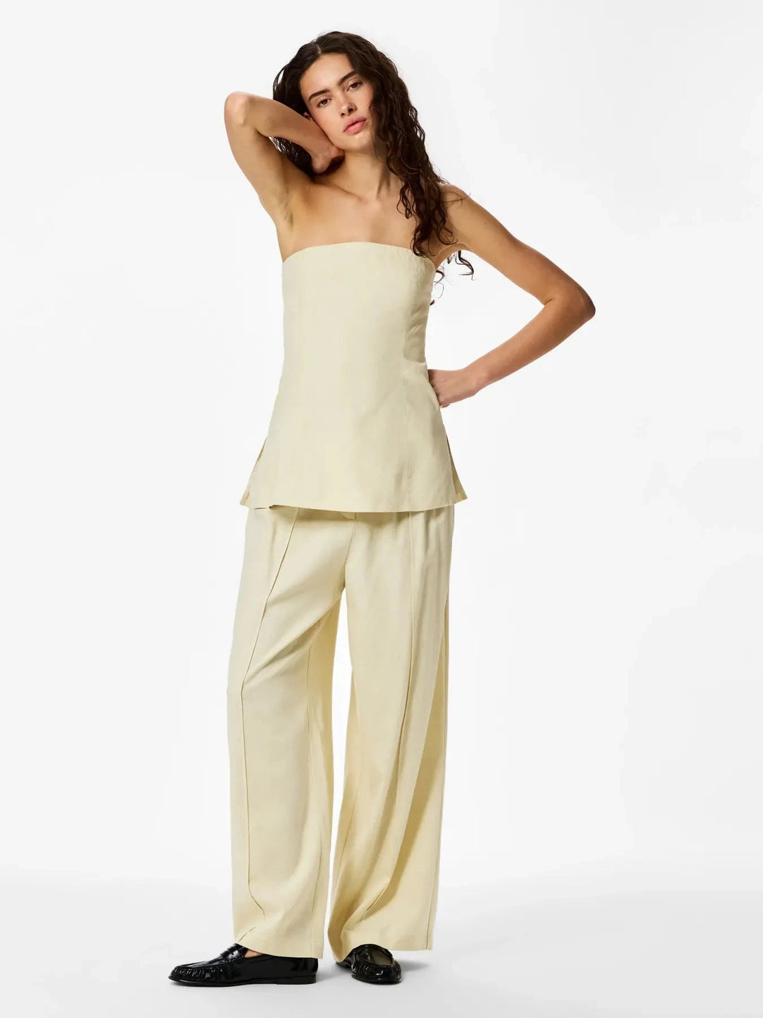 Pieces - Pcmajse Fitted Bandeau Top Pp - 5040798 Birch Toppe 