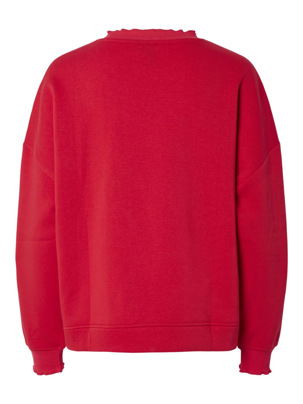 Pieces - Pcmaliah Ls Print Sweat - 4829581 True Red Mango