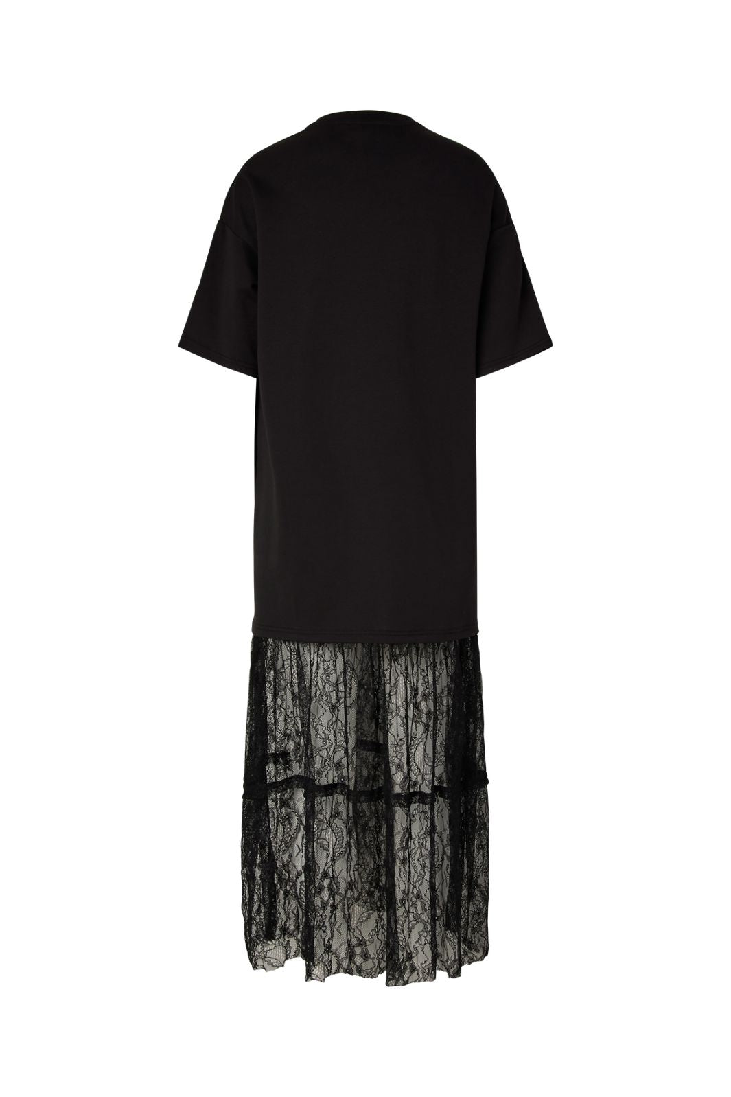 Pieces - Pcmalle 2/4 Long Lace Dress Pp - 5048823 Black