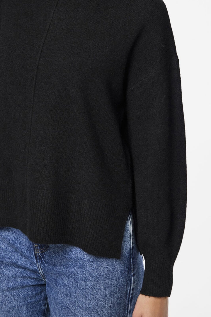 Pieces - Pcmalou Ls Rollneck Knit - 4542727 Black