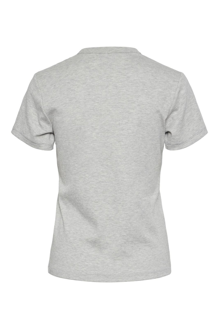 Pieces - Pcmara Ss Tee - 4551144 Light Grey Melange