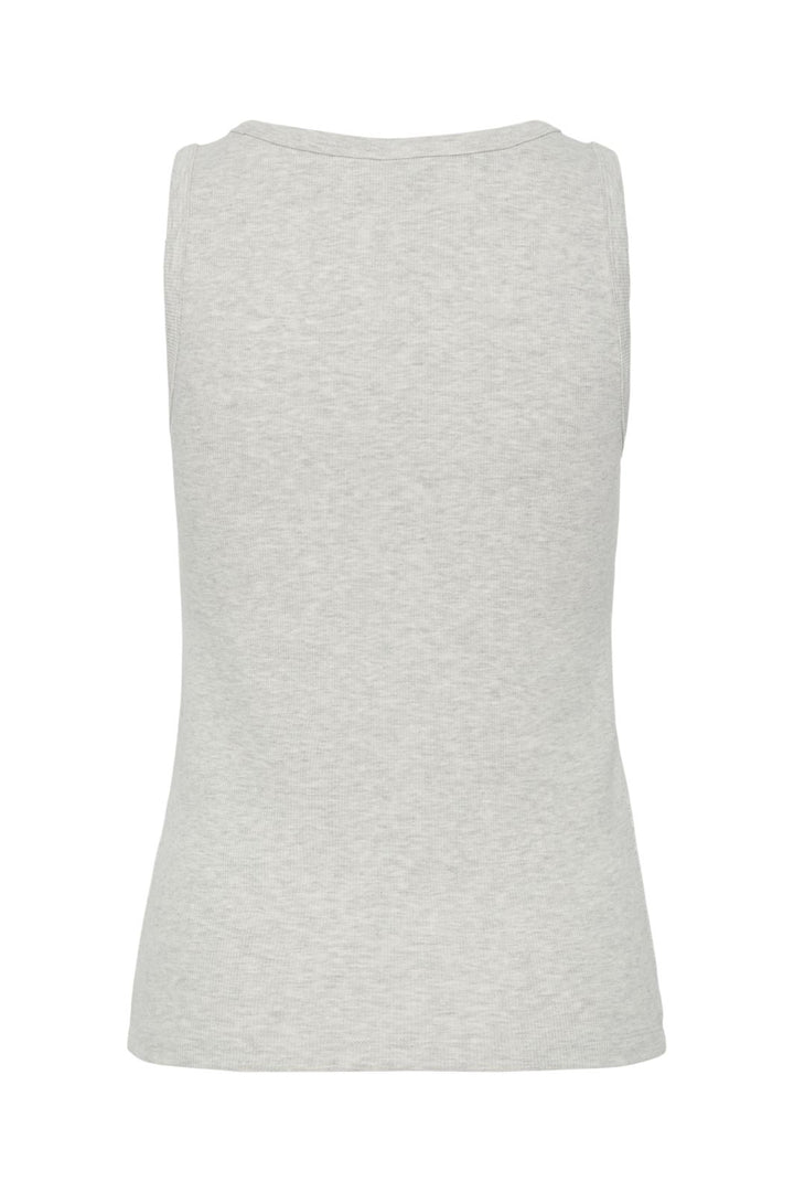 Pieces - Pcmay Tank Top - 4640358 Light Grey Melange