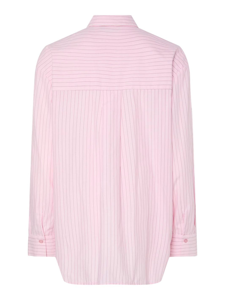 Pieces - Pcmelia Ls Loose Shirt - 4787026 Pink-A-Boo Tawny Port