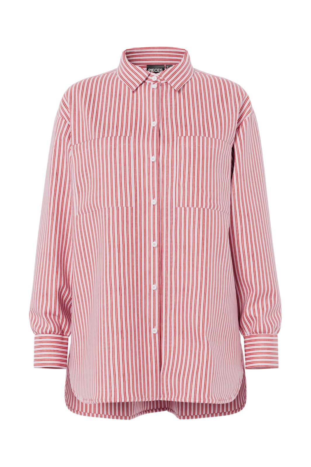 Pieces - Pcmelia Ls Loose Shirt - 4904438 Roseate Spoonbill New - Adrenaline Rush