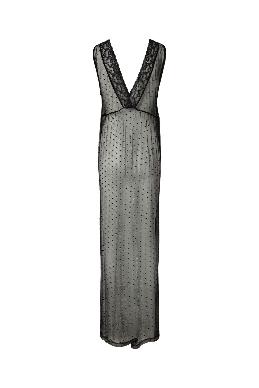 Pieces - Pcmilje Sl Ankle Lace Dress Pp - 5048829 Black