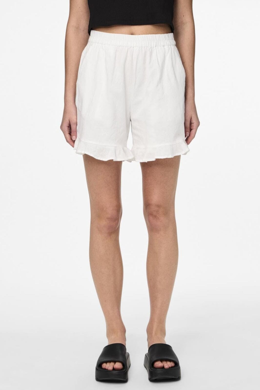 Pieces - Pcmilla Shorts - 4369877 Bright White Shorts 