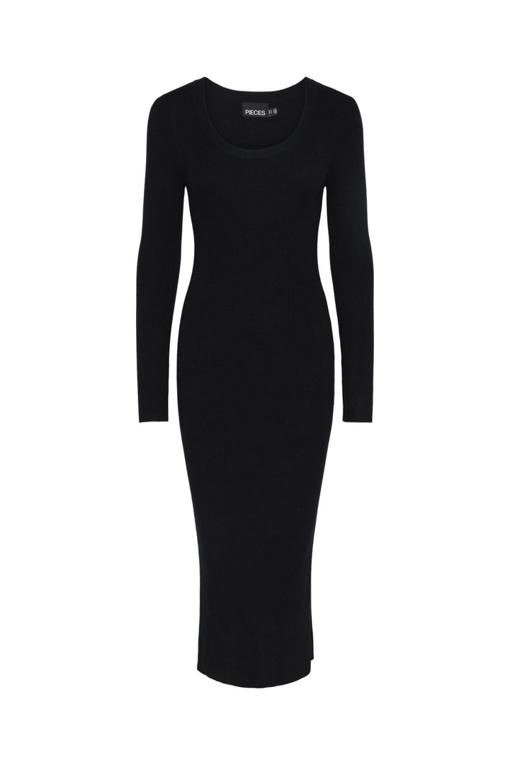 Pieces - Pcmira Ls Knit Dress - 4542913 Black