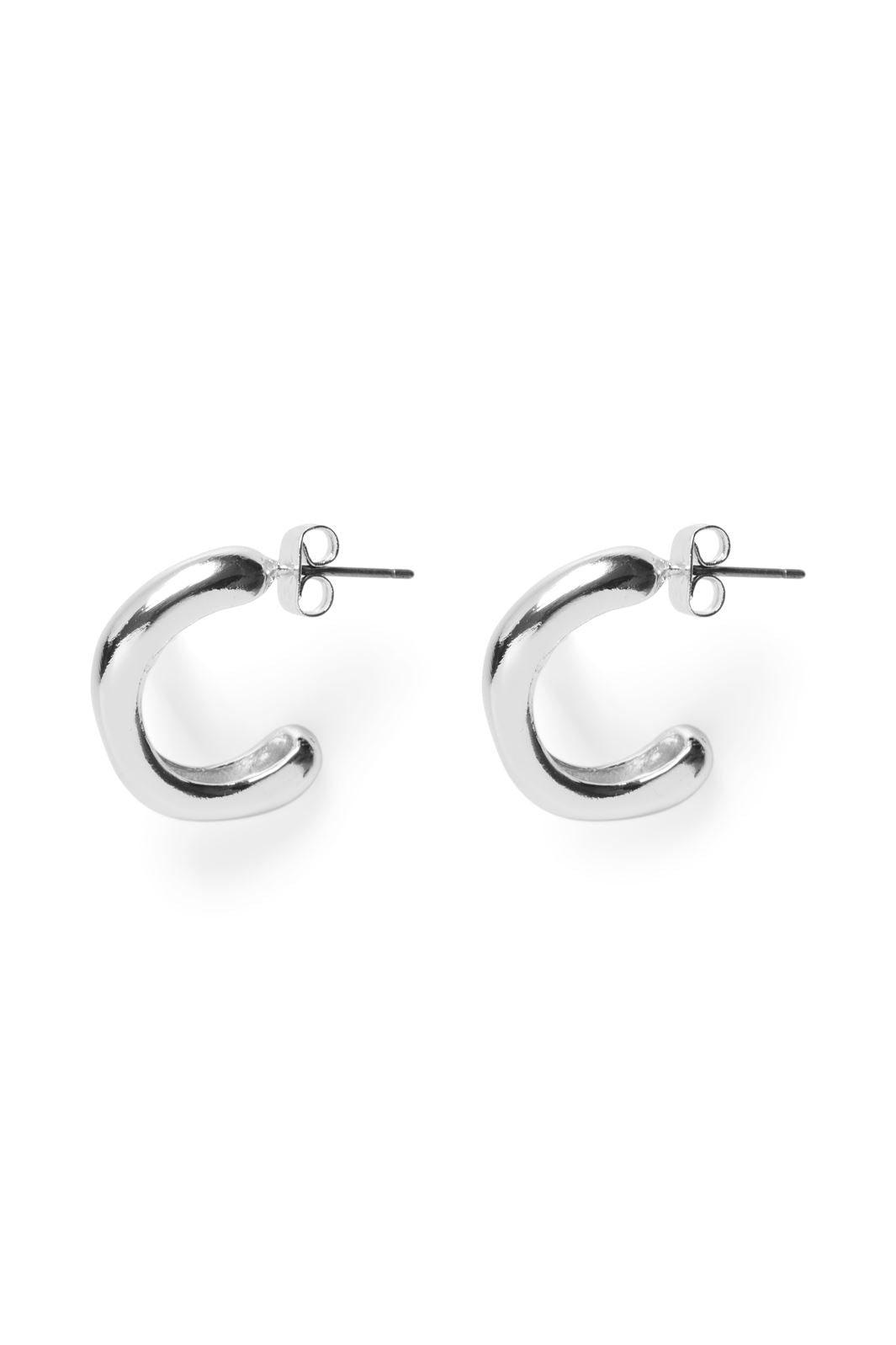 Pieces - Pcmivo Hoop Earrings Box Flow - 4531459 Silver Colour St2