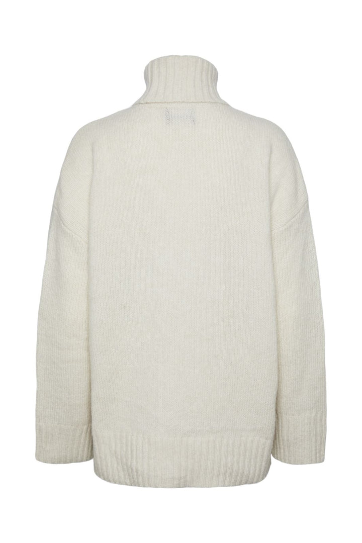 Pieces - Pcnancy Ls Loose Roll Neck Knit - 4264157 Birch