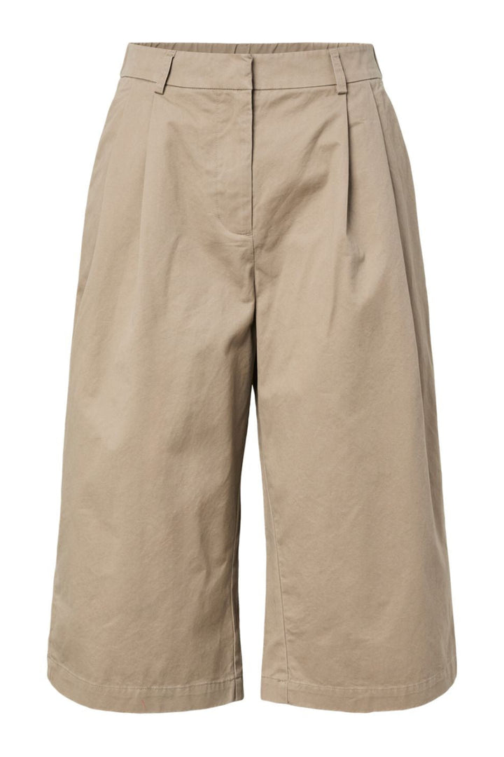 Pieces - Pcpam Bermuda Jorts - 5031931 Greige
