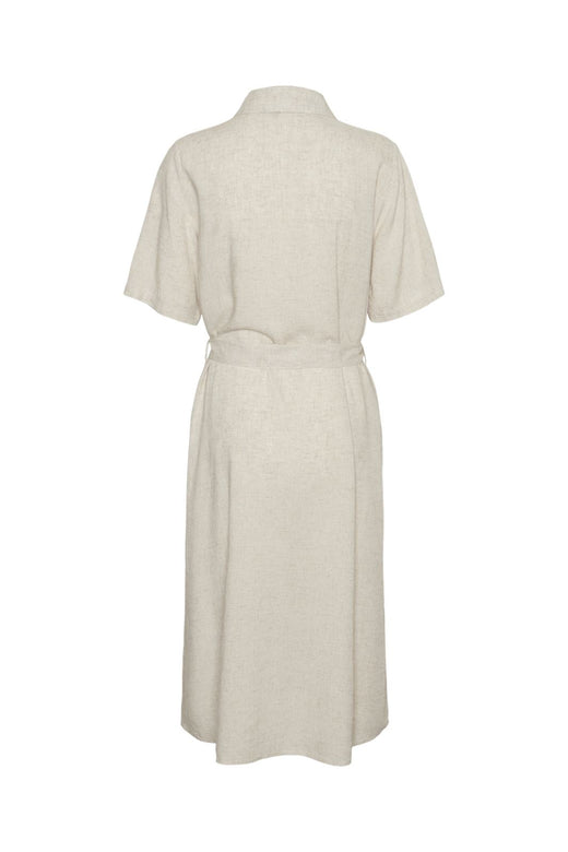 Pieces - Pcpia 2/4 Midi Shirt Dress - 4764559 Birch Melange