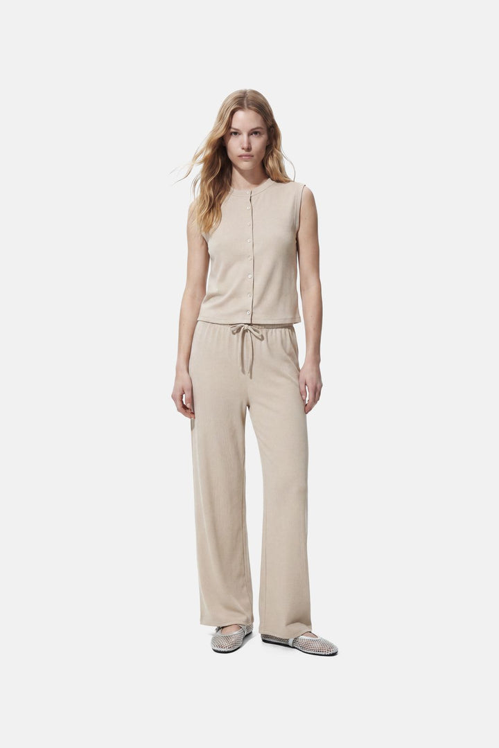 Pieces - Pcpimi Ss Vest Pwp - 5016658 Silver Lining