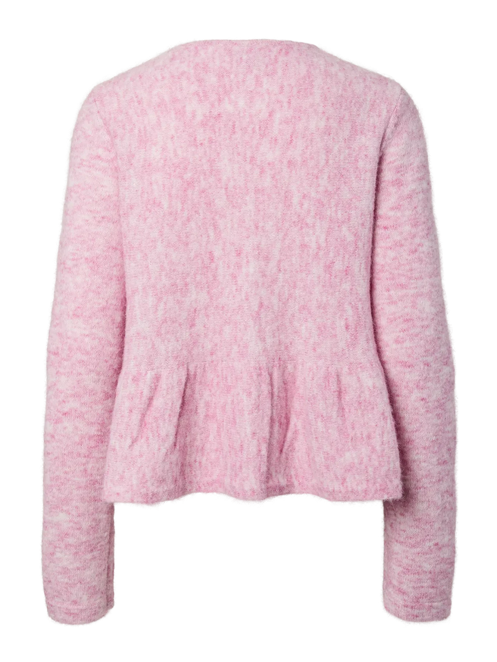 Pieces - Pcpinge Ls O-Neck Knit Cardigan - 5072103 Roseate Spoonbill Cardigans 