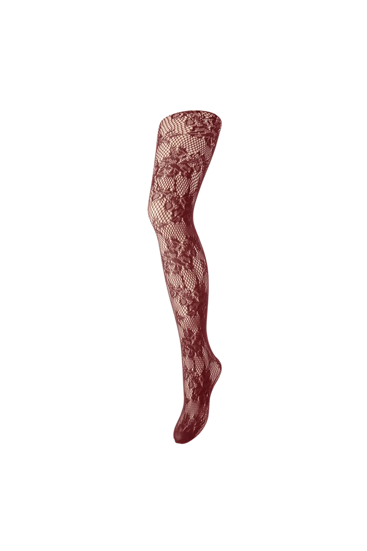 Pieces - Pcrane Jacquard Tights - 4880129 Tawny Port Leggings 