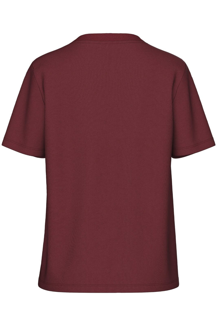 Pieces - Pcria Ss Solid Tee - 4551302 Tawny Port T-shirts 