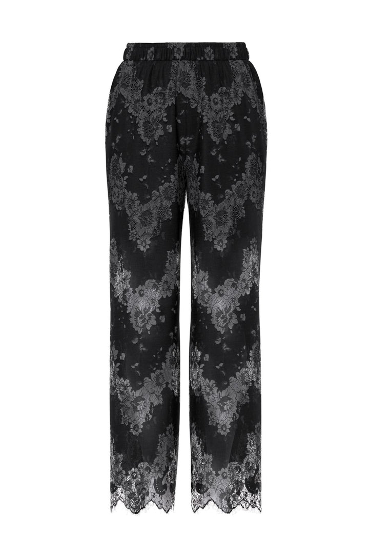 Pieces - Pcrinne Straight Lace Pants Kca - 5071423 Black