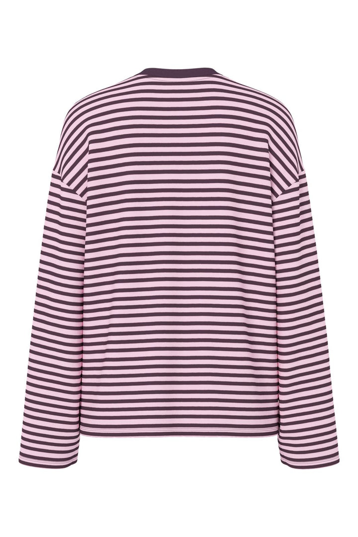 Pieces - Pcsadie Ls Top - 5306666 Plum Perfect Flushing Pink