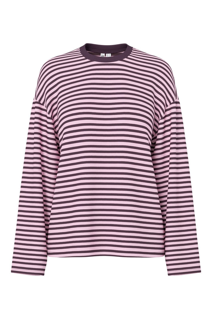 Pieces - Pcsadie Ls Top - 5306666 Plum Perfect Flushing Pink