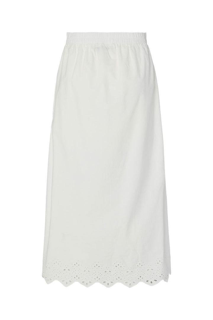 Pieces - Pcsalmina Ankle Skirt - 4720286 Cloud Dancer