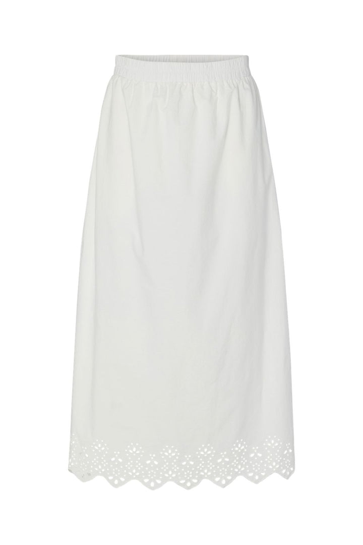 Pieces - Pcsalmina Ankle Skirt - 4720286 Cloud Dancer
