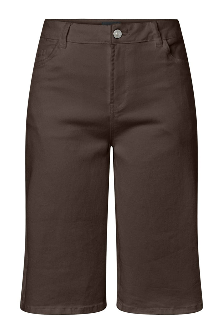 Pieces - Pcsalume Wide Shorts - 5135755 Hot Fudge