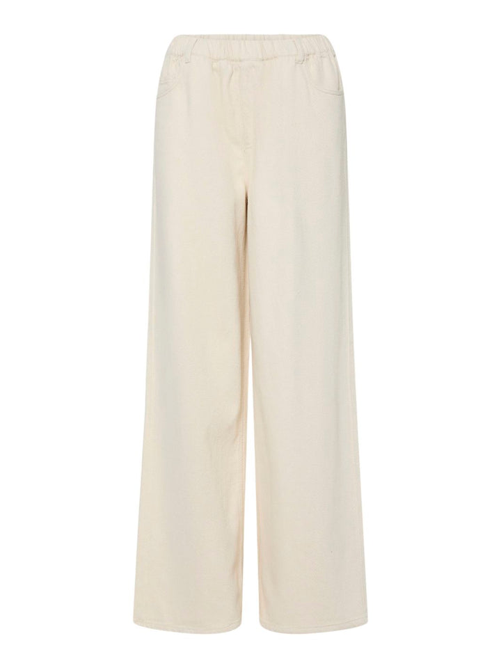 Pieces - Pcsavanna Pull Up Denim Pant - 4701764 Raw Cotton