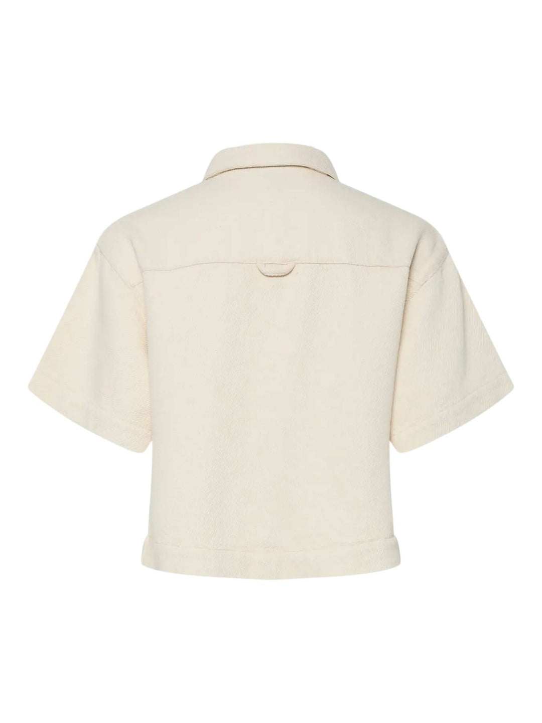 Pieces - Pcsavanna Ss Denim Shirt - 4701774 Raw Cotton Skjorter 