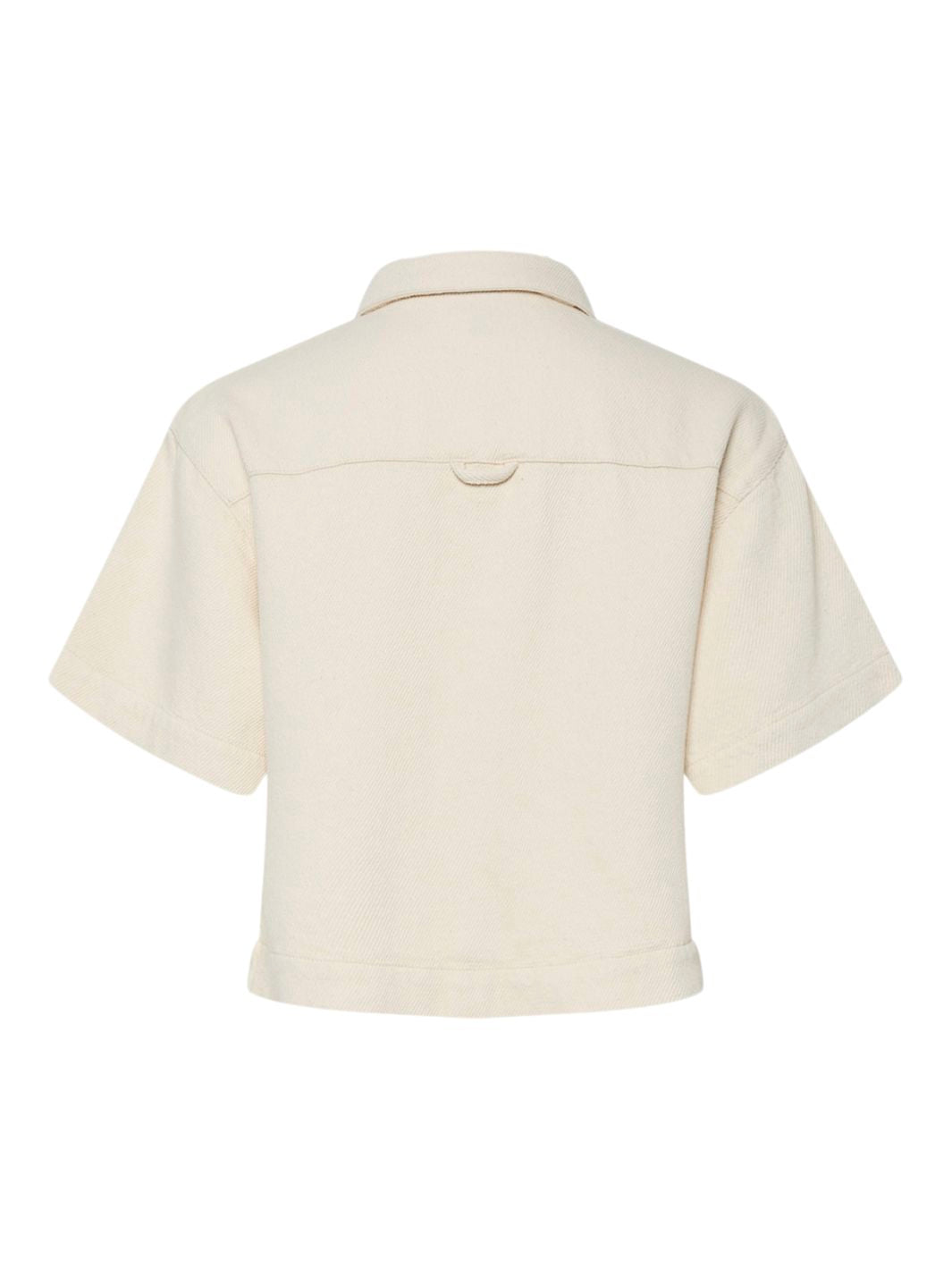 Pieces - Pcsavanna Ss Denim Shirt - 4701774 Raw Cotton