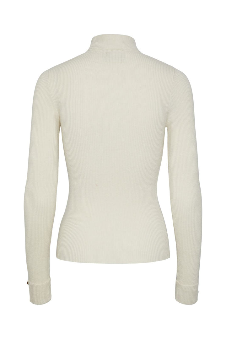 Pieces - Pcsees Ls Roll Neck Knit Pa - 4351330 Birch