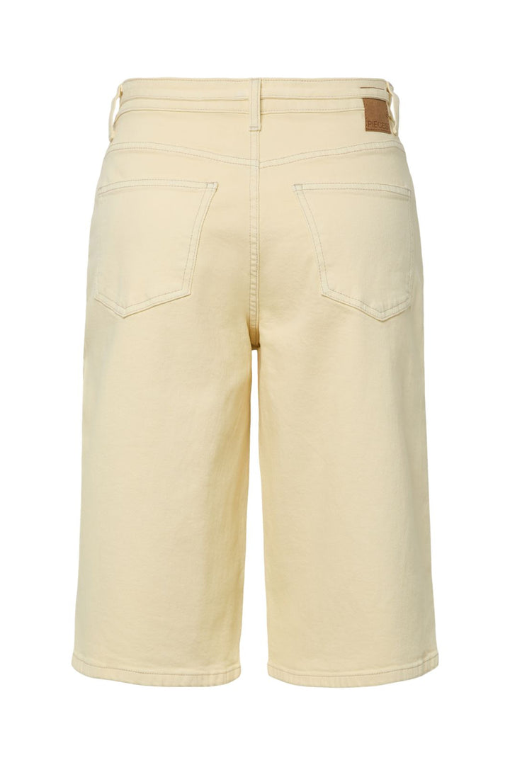 Pieces - Pcselma Col Denim Jorts - 4986566 French Vanilla